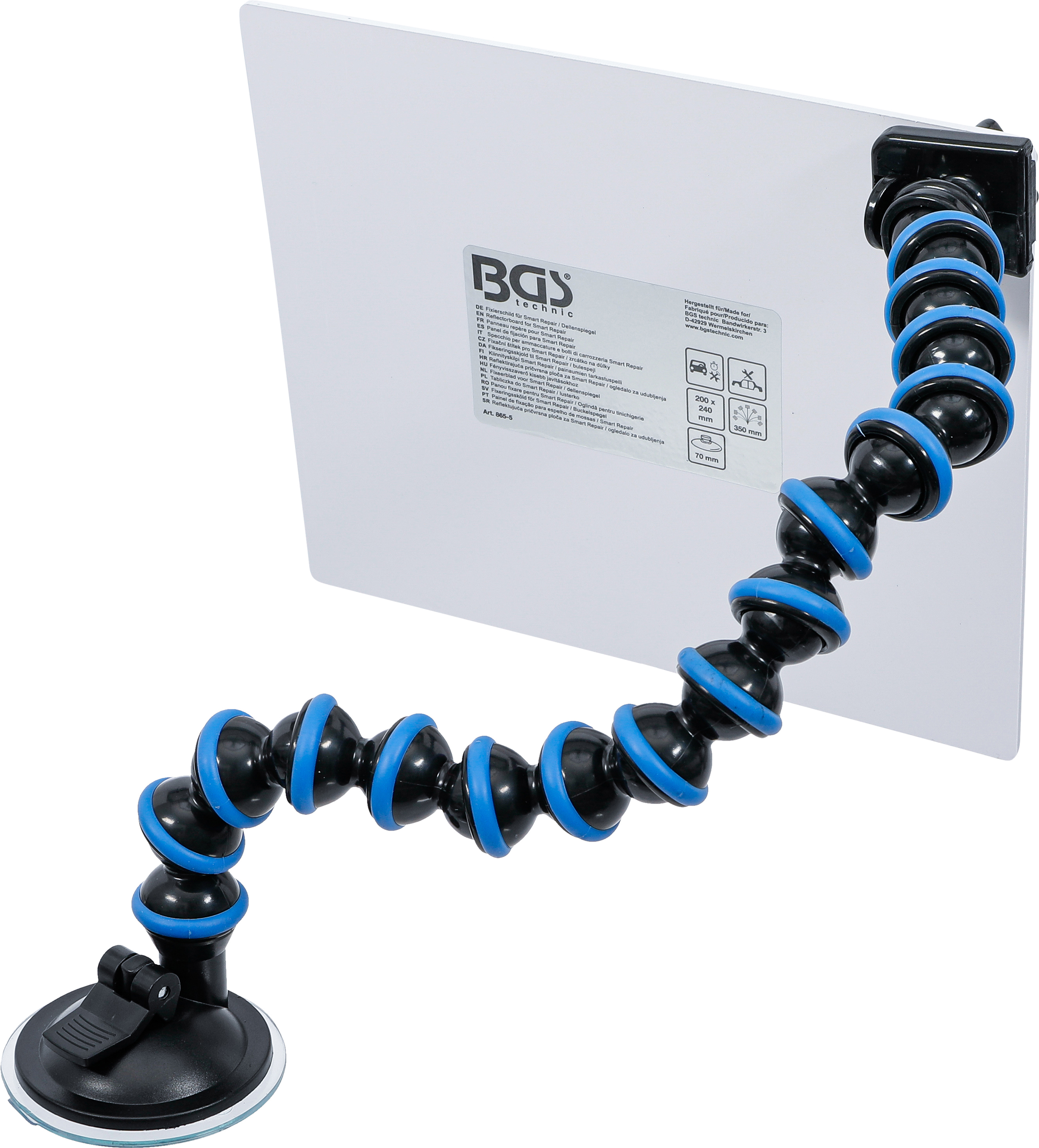 BGS Fixierschild für Smart Repair / Dellenspiegel | weiß