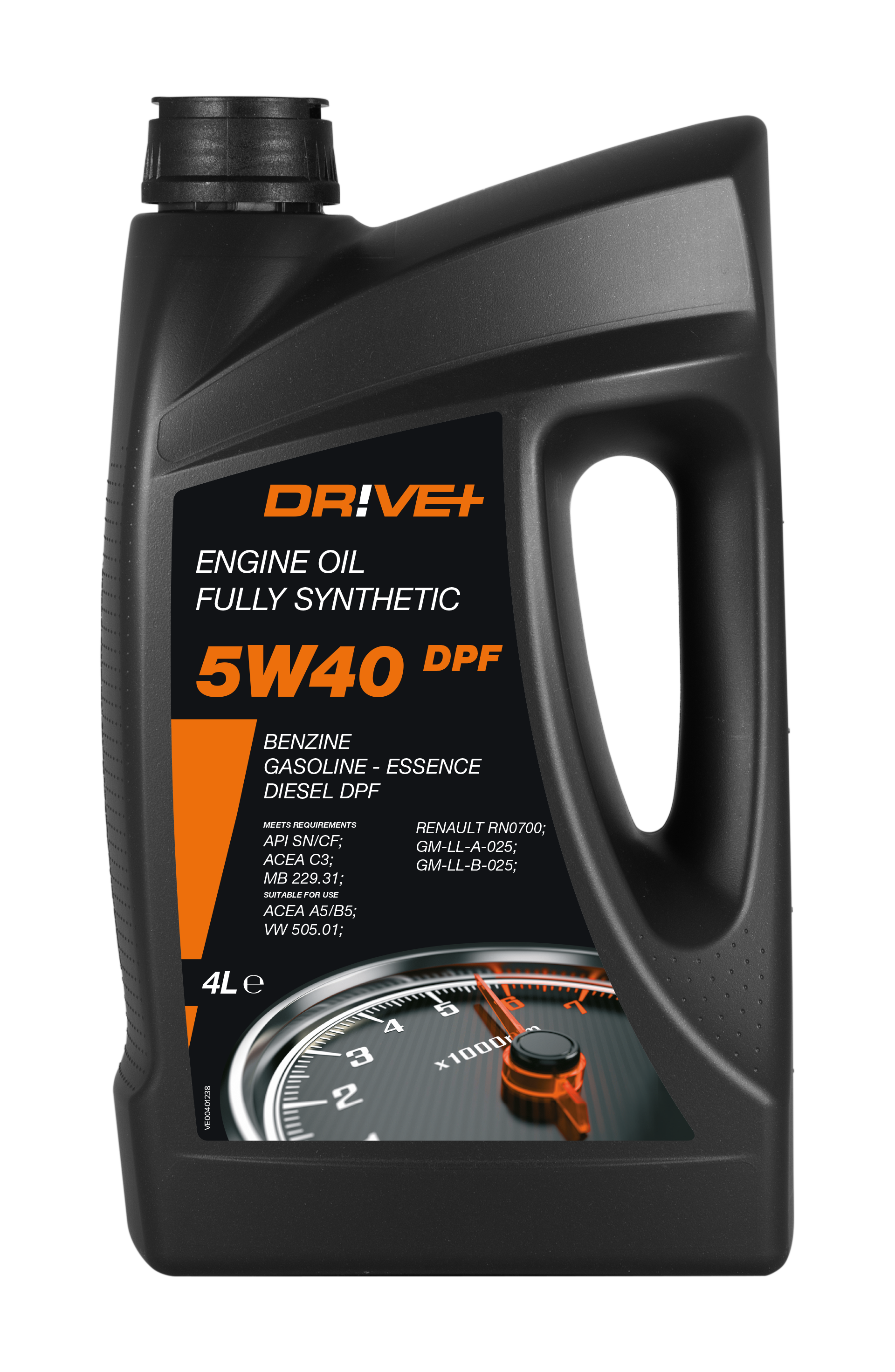 5W-40 Drive+ DPF Fully Synthetic Motoröl 4 Liter