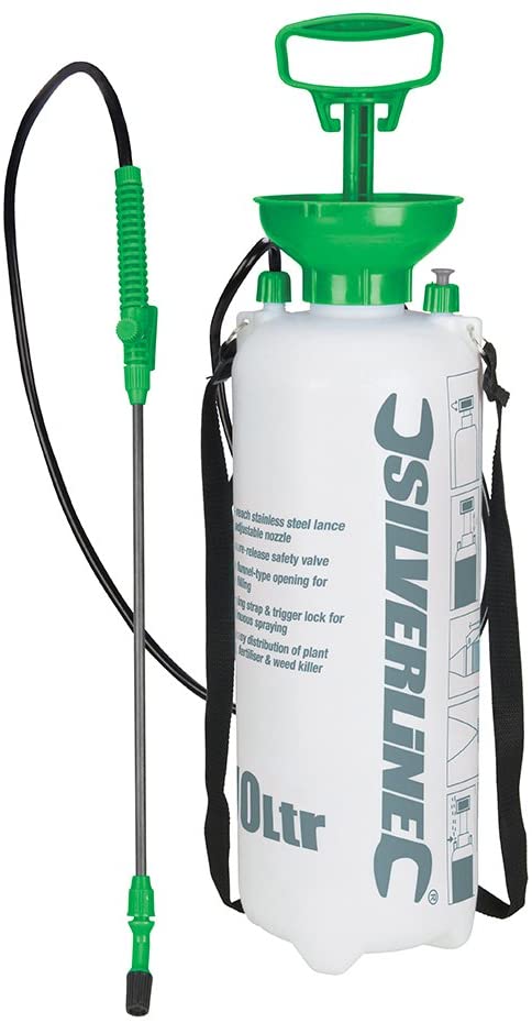Silverline Druckluftsprühgerät Druckluftsprüher 10 Liter