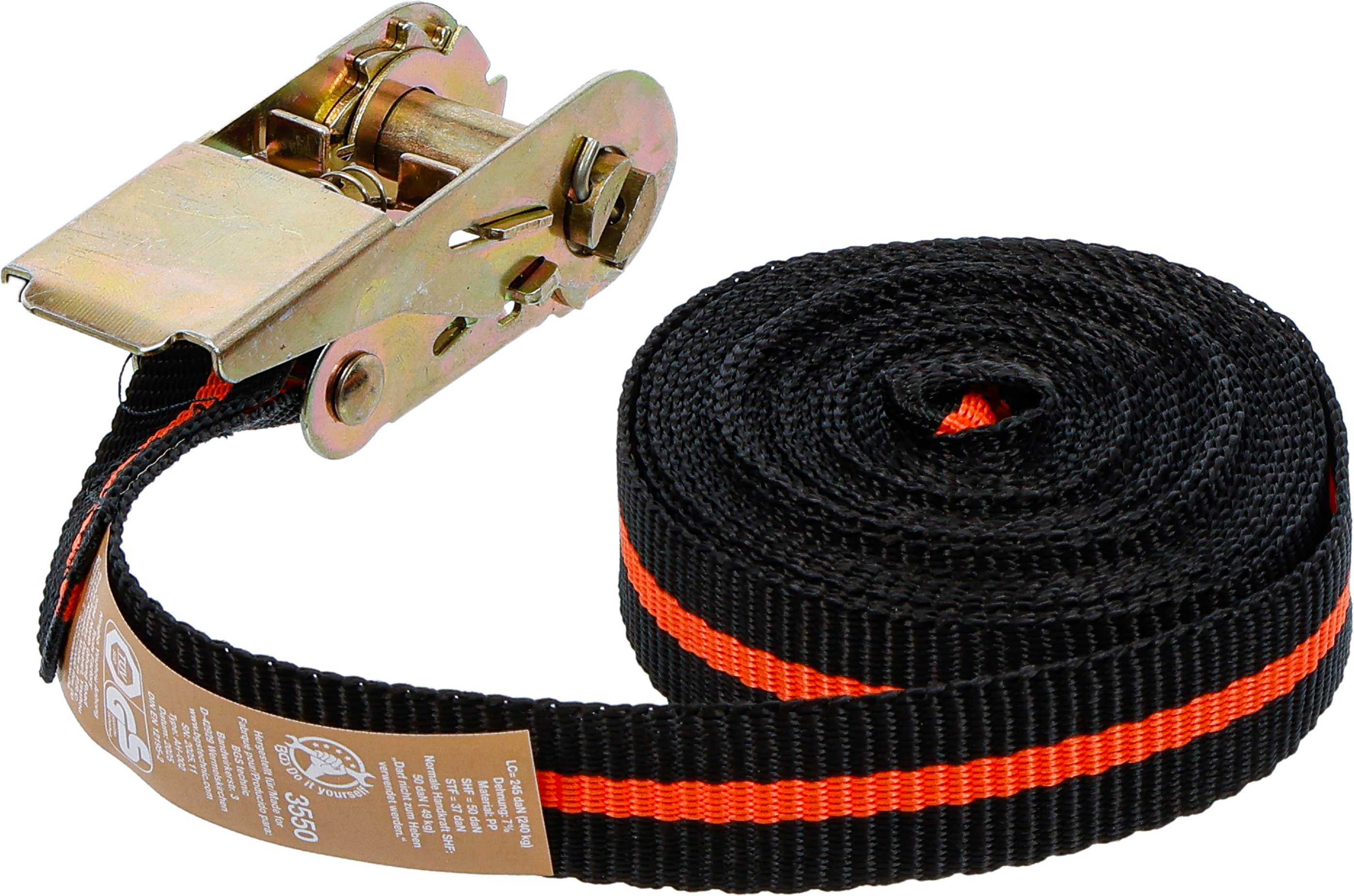 BGS Knarren-Spannband | 5 m x 25 mm