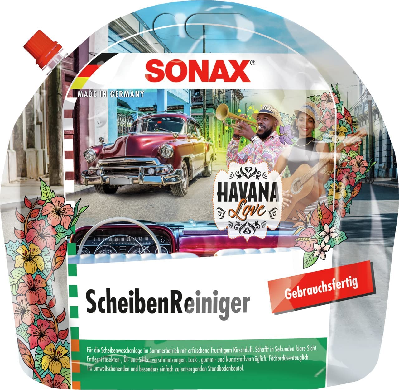 Sonax ScheibenReiniger gebrauchsfertig Havana Love 3 Liter