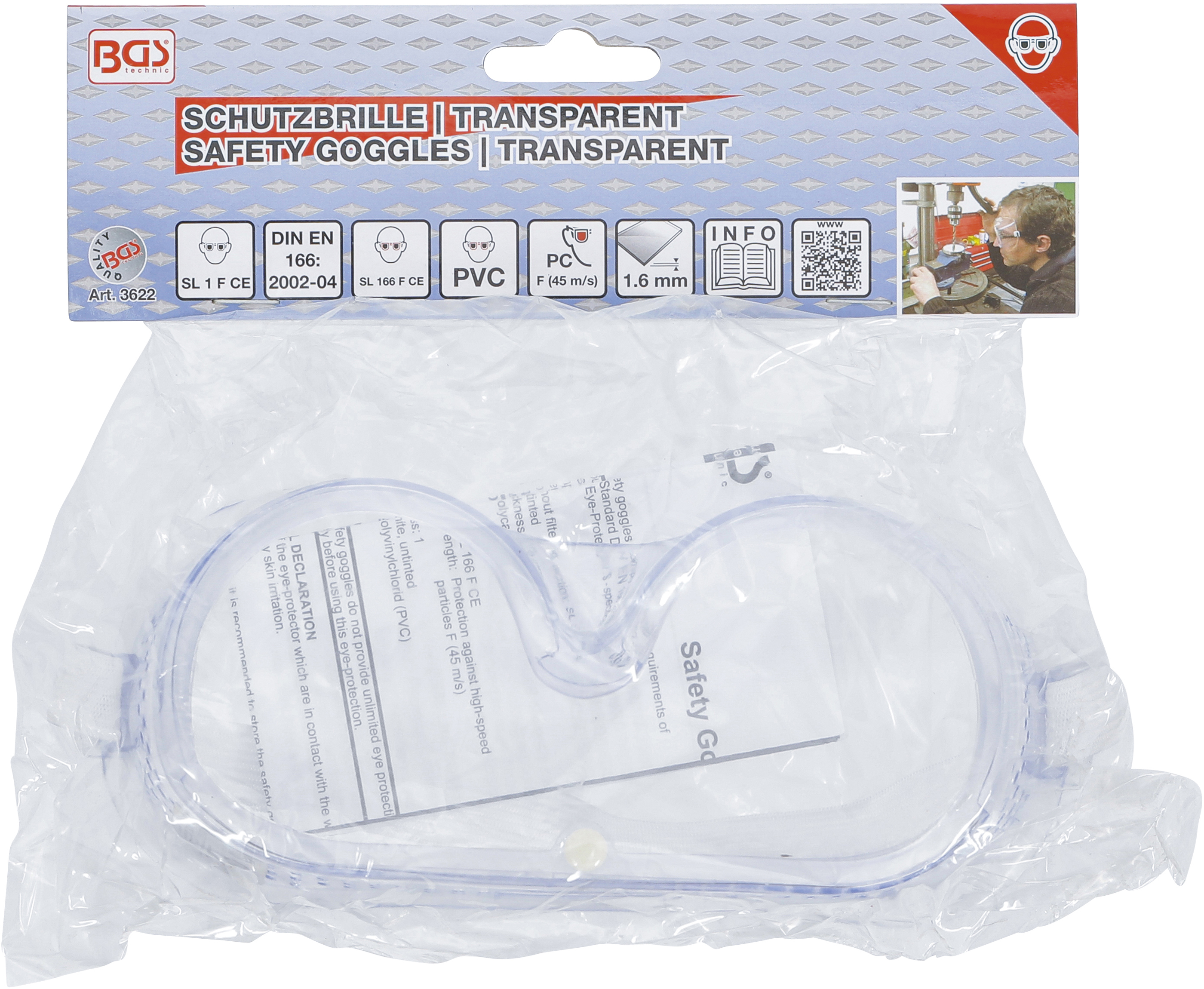 BGS Schutzbrille | transparent
