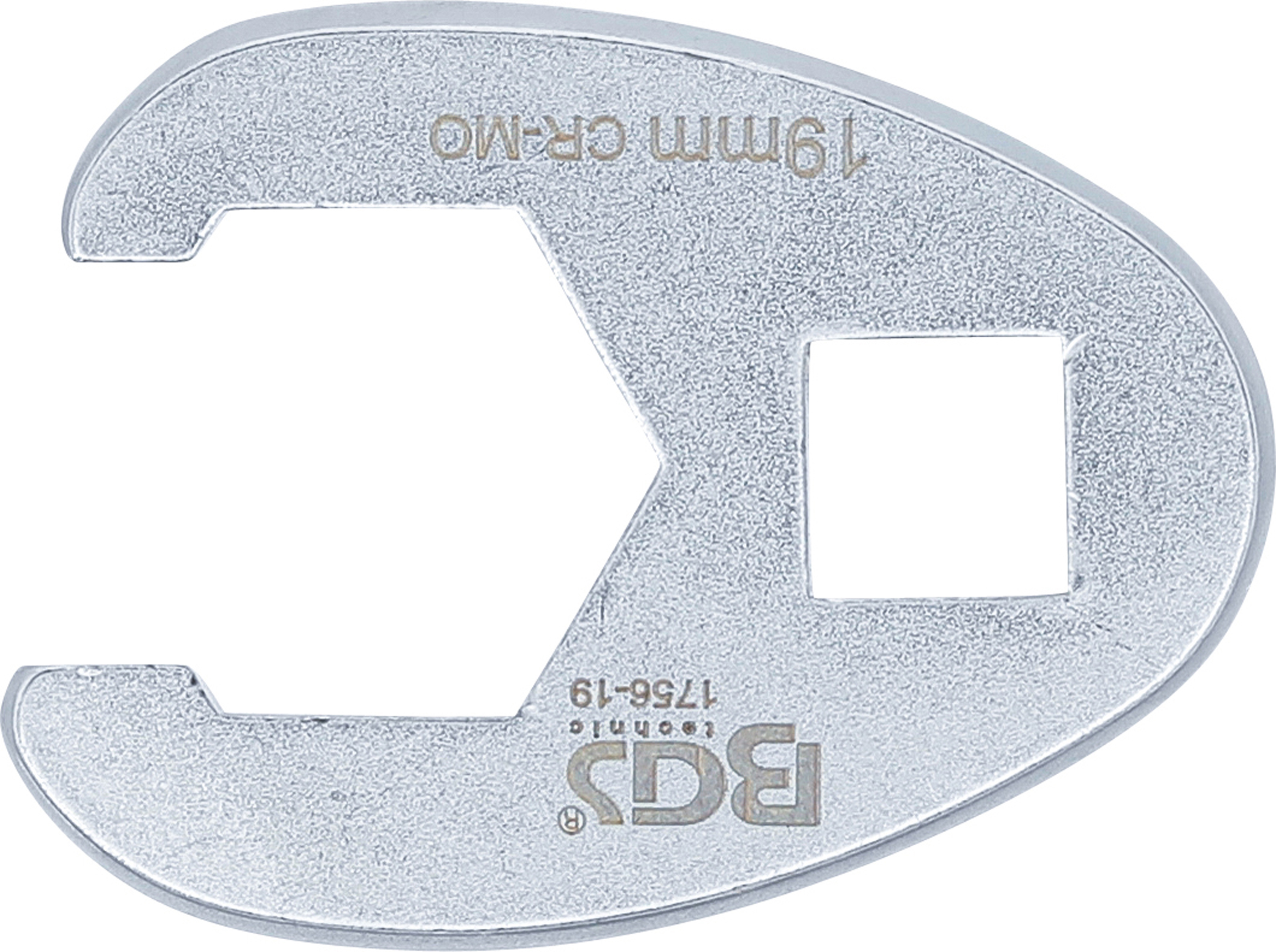 BGS Hahnenfußschlüssel | Antrieb Innenvierkant 10 mm (3/8") | SW 19 mm