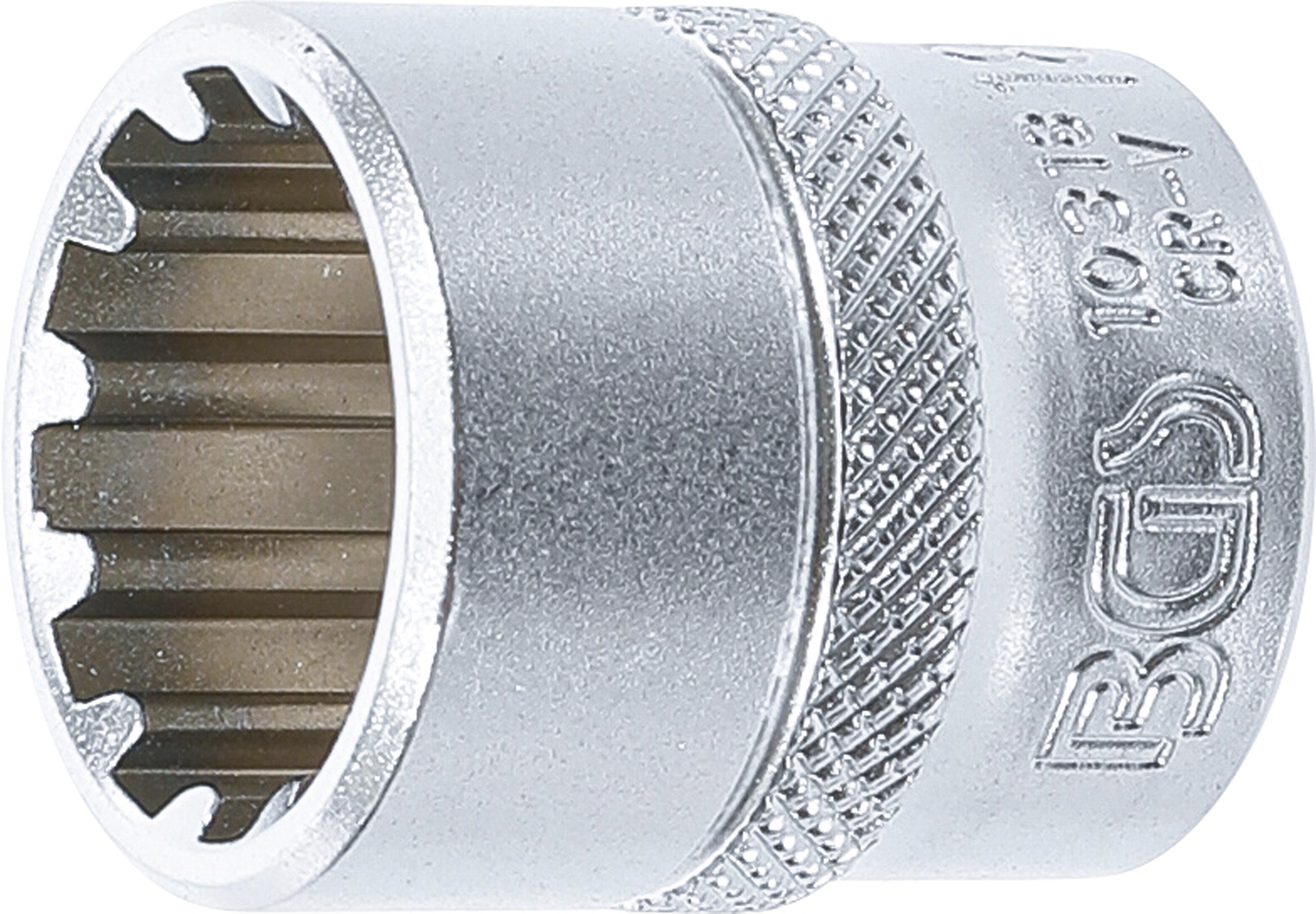 BGS Steckschlüssel-Einsatz Gear Lock | Antrieb Innenvierkant 10 mm (3/8") | SW 18 mm