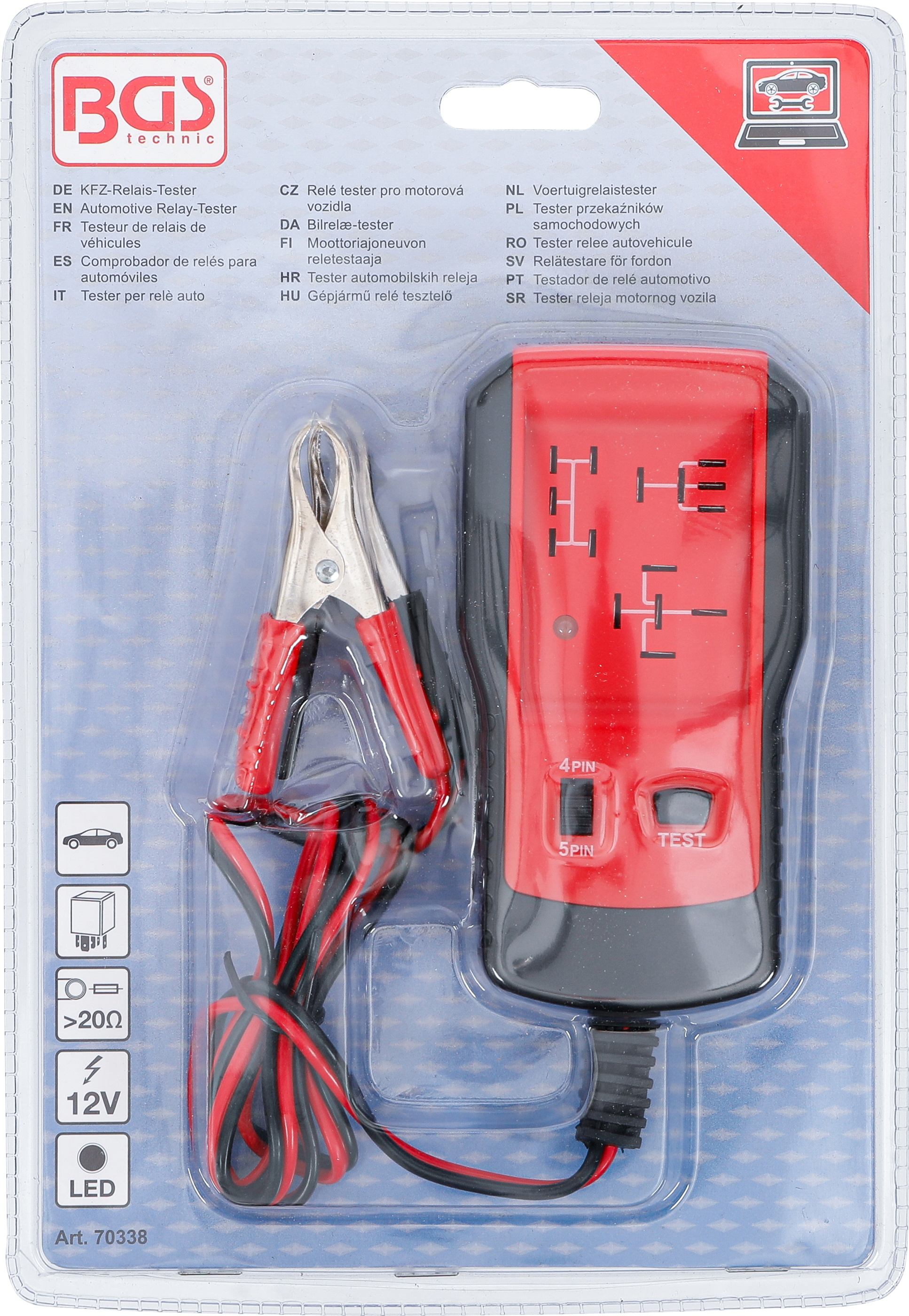 BGS KFZ-Relais-Tester | 12 V