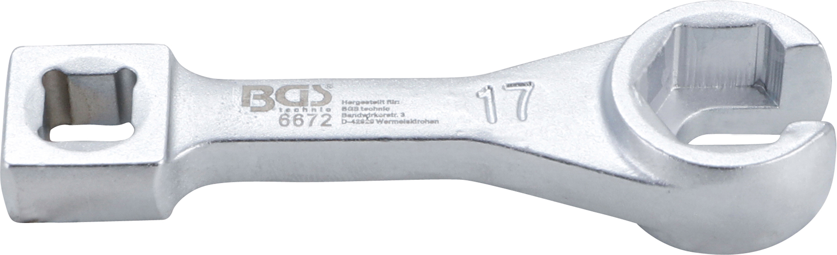 BGS Kraftstoff-Leitungsschlüssel | für Toyota & Honda | 17 mm