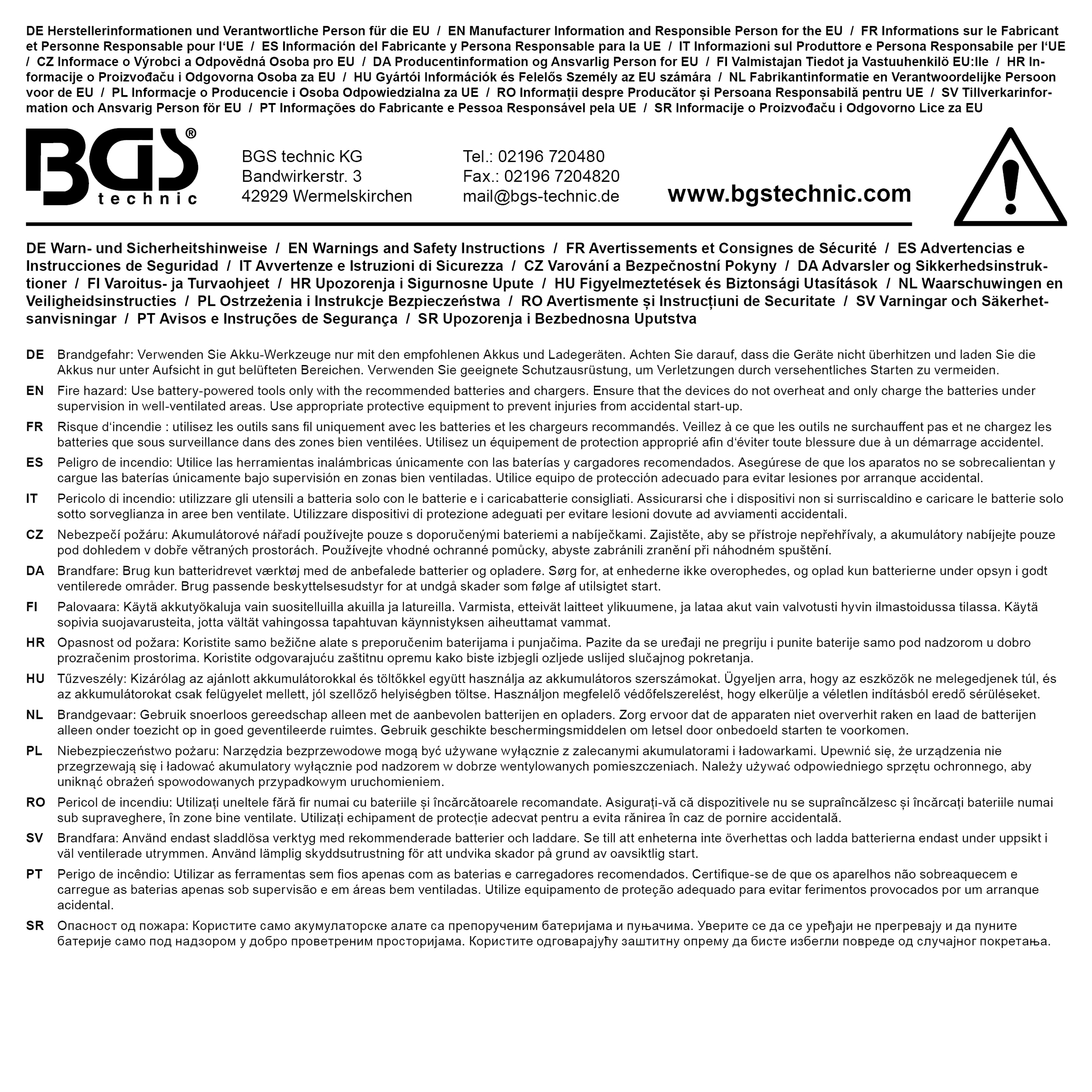 BGS Akku-Schlagbohrschrauber-Satz | bürstenlos | 65 Nm | 18 V | mit Akku und Schnell-Ladegerät