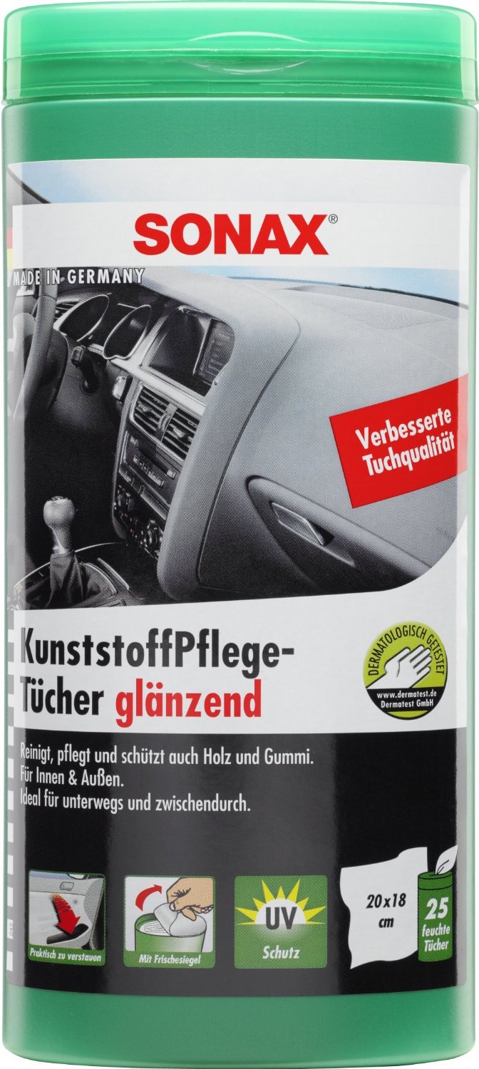 Sonax KunststoffPflegetücher glänzend 25 Stk