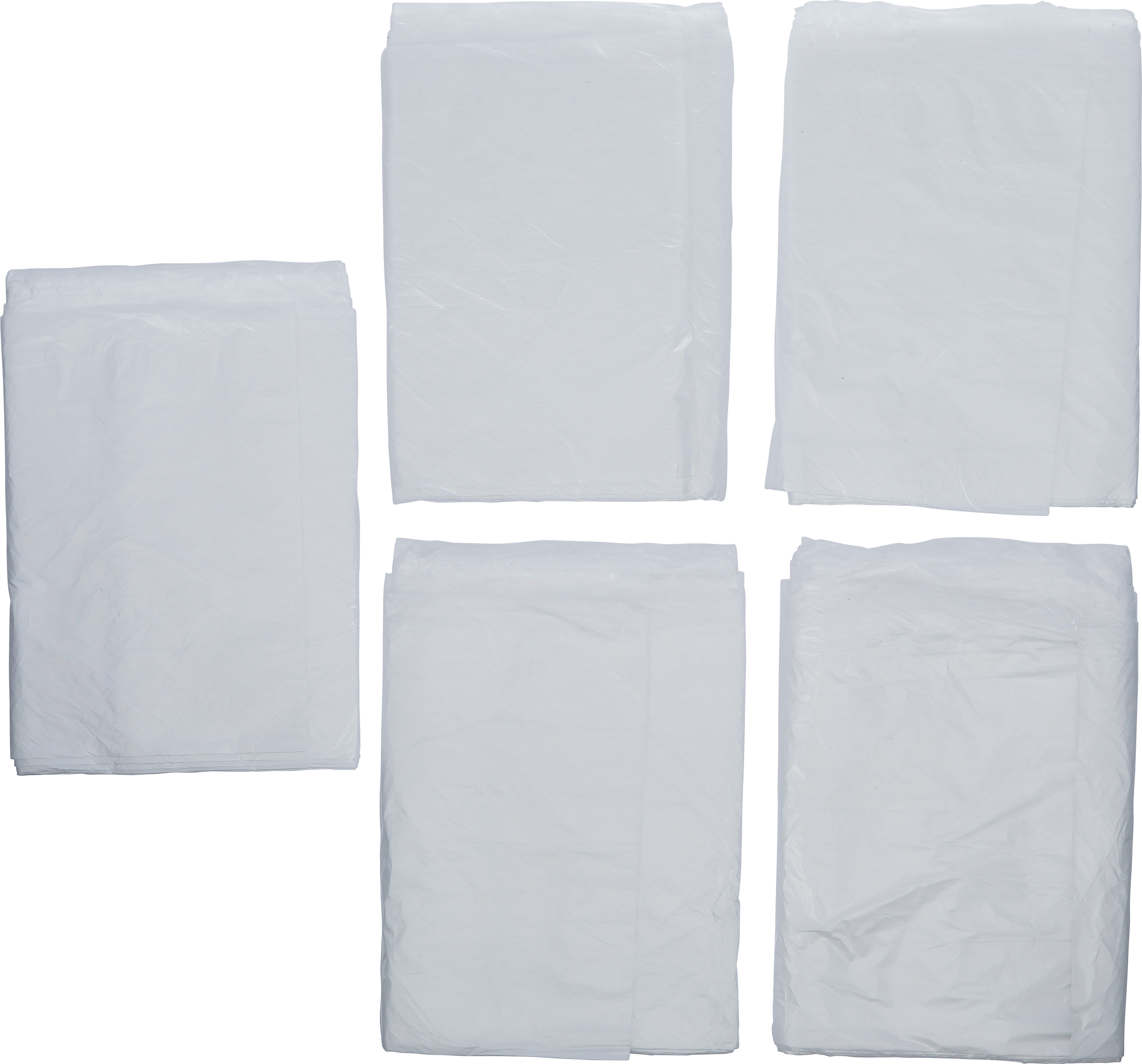 BGS Abdeckfolien-Satz | HDPE | transparent | 4 x 5 m | 20 m² | 5-tlg.