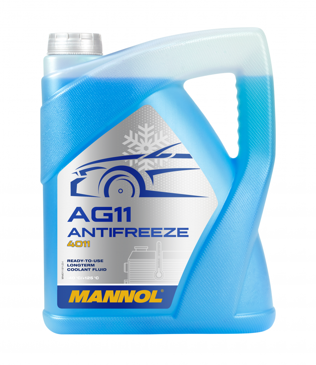 Mannol 4011 Kühlerfrostschutz Antifreeze AG11 Longterm -40 Fertigmischung 5 Liter