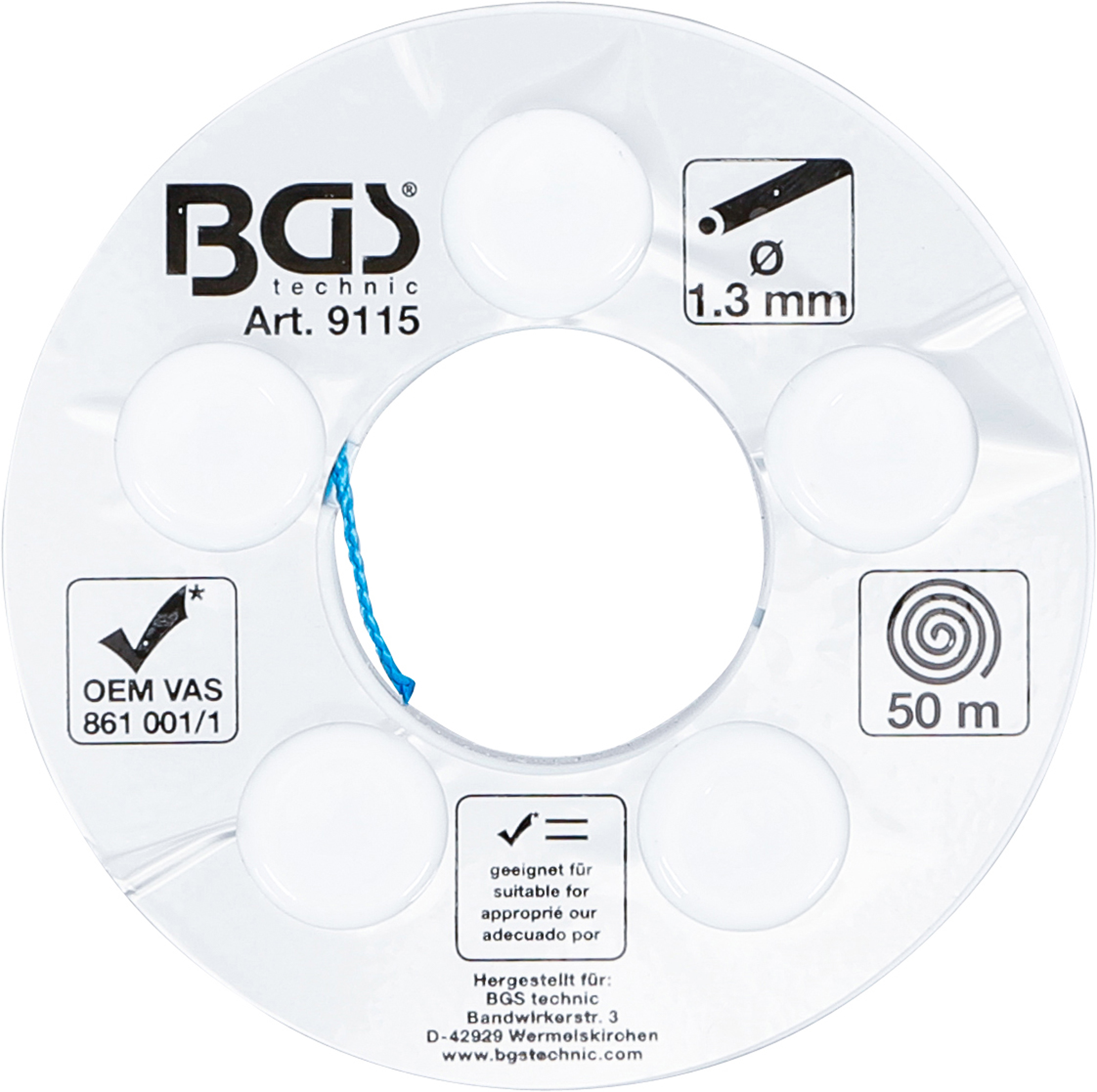 BGS Nylon-Ausglas-Trennschnur | 50 m | 115 daN