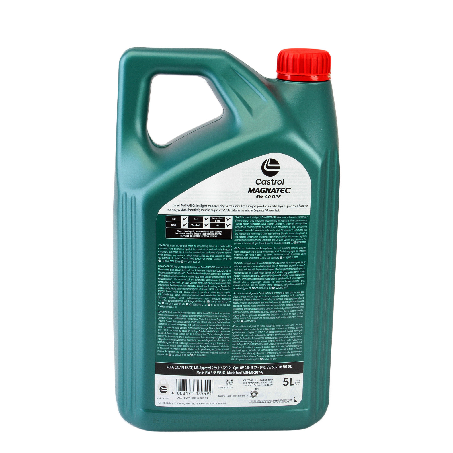 5W-40 Castrol Magnatec Diesel DPF Motoröl 5 Liter