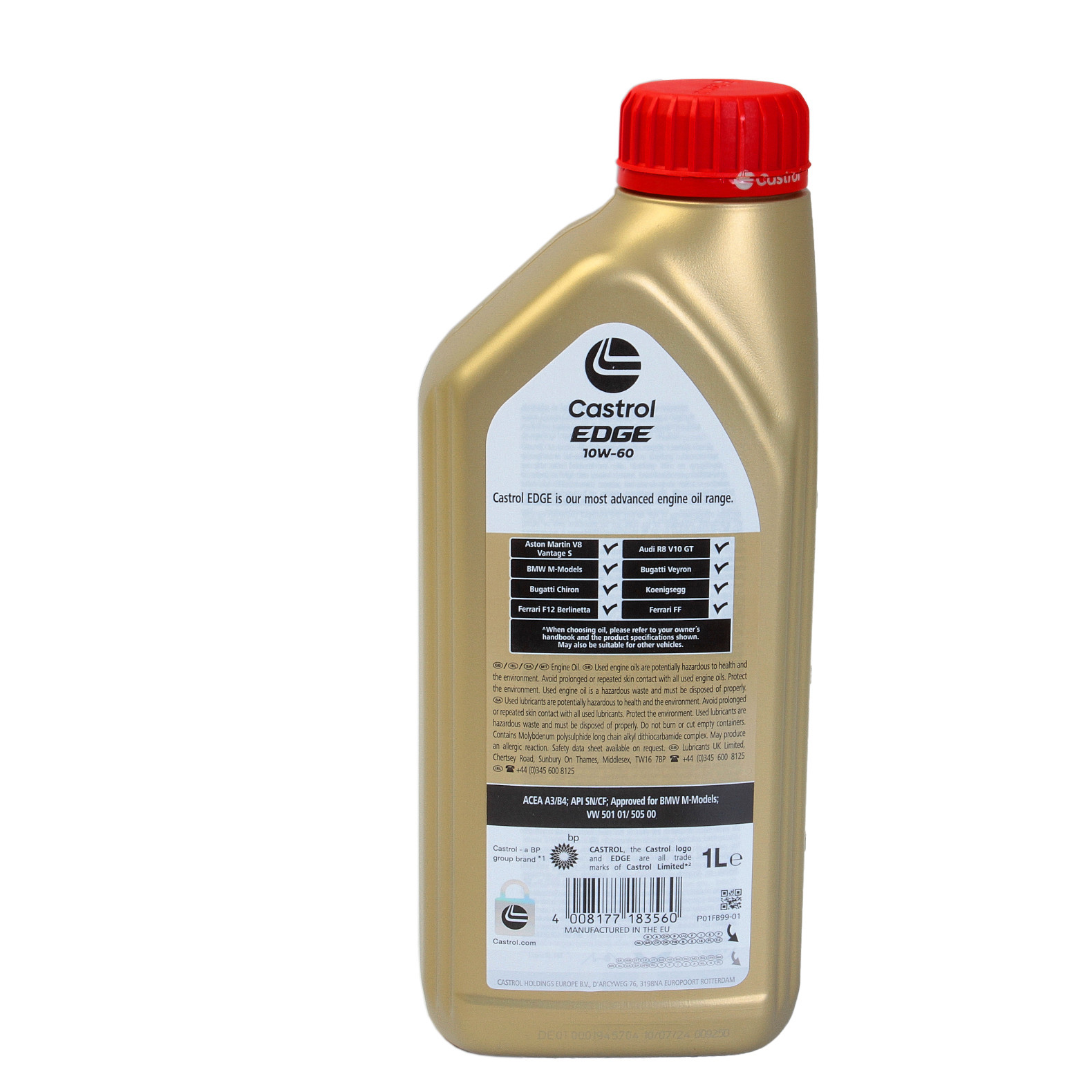 10W-60 Castrol EDGE Supercar 1 Liter