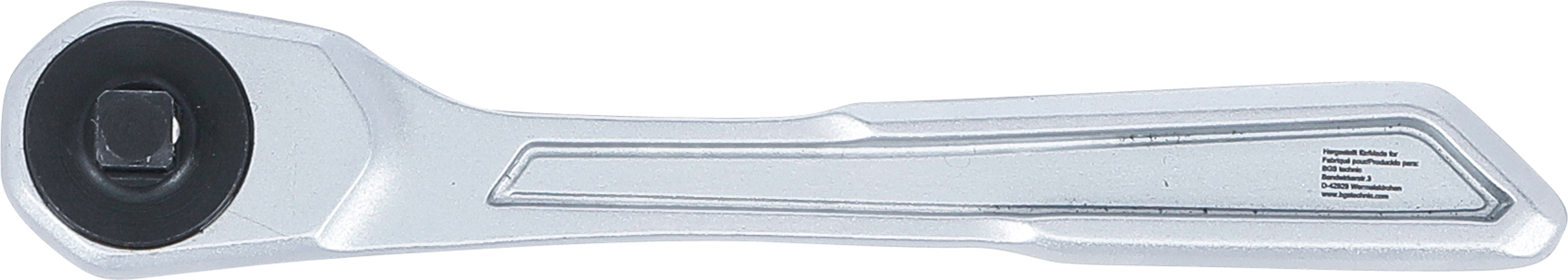BGS Umschaltknarre | extra flach | feinverzahnt | Abtrieb Außenvierkant 6,3 mm (1/4")