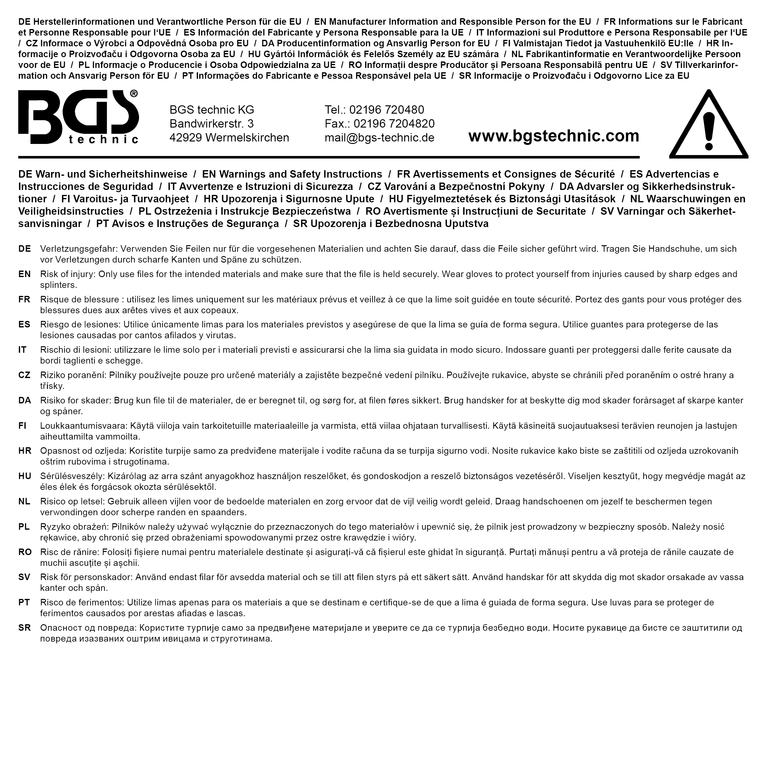 BGS Nadelfeilen-Satz | 140 mm | 6-tlg.