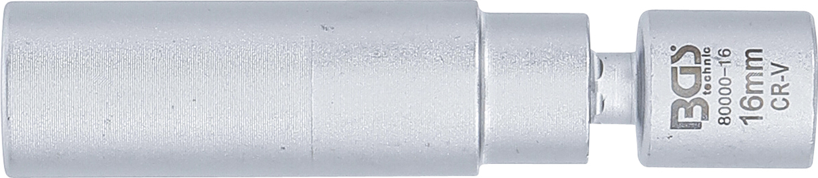 BGS Glüh- und Zündkerzen-Gelenk-Einsatz | Antrieb Innenvierkant 10 mm (3/8") | SW 16 mm