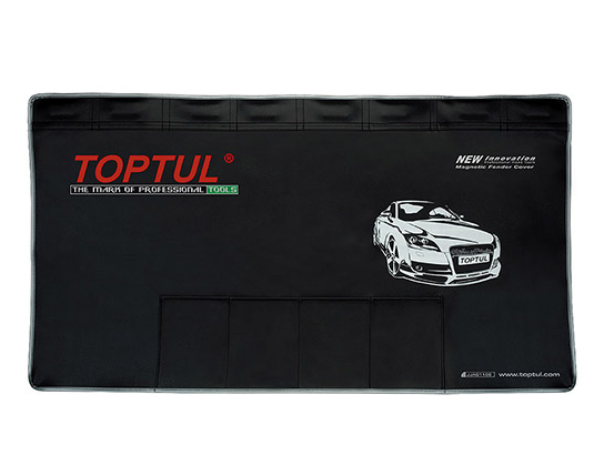 TopTul Kotflügelschutz schwarz 600x1065 mm Cover Schoner magnetisch