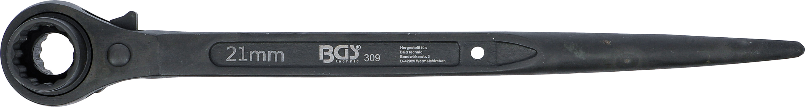 BGS Gerüstbauer-Knarre | SW 17 x 21 mm