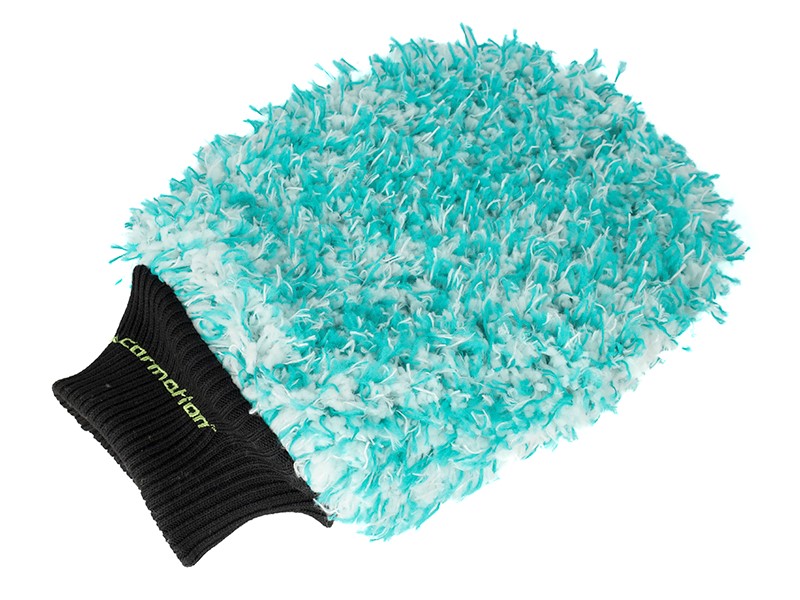 Carmotion Waschhandschuh Polierhandschuh Microfaser feines Chenille