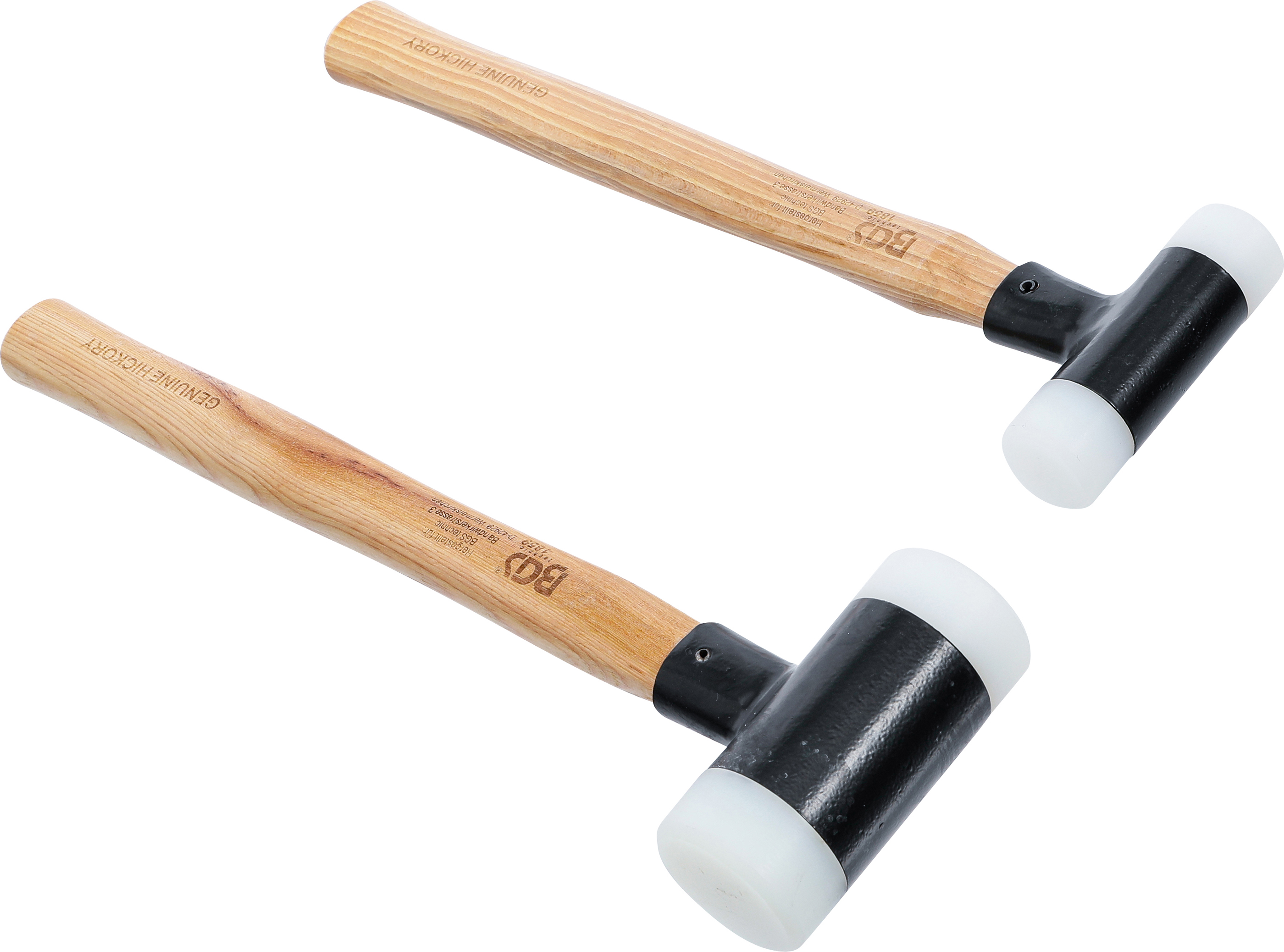 BGS Schonhammer-Satz | Hickory-Stiel | rückschlagfrei | Ø 30 / 45 mm | 300 / 550 g | 2-tlg.
