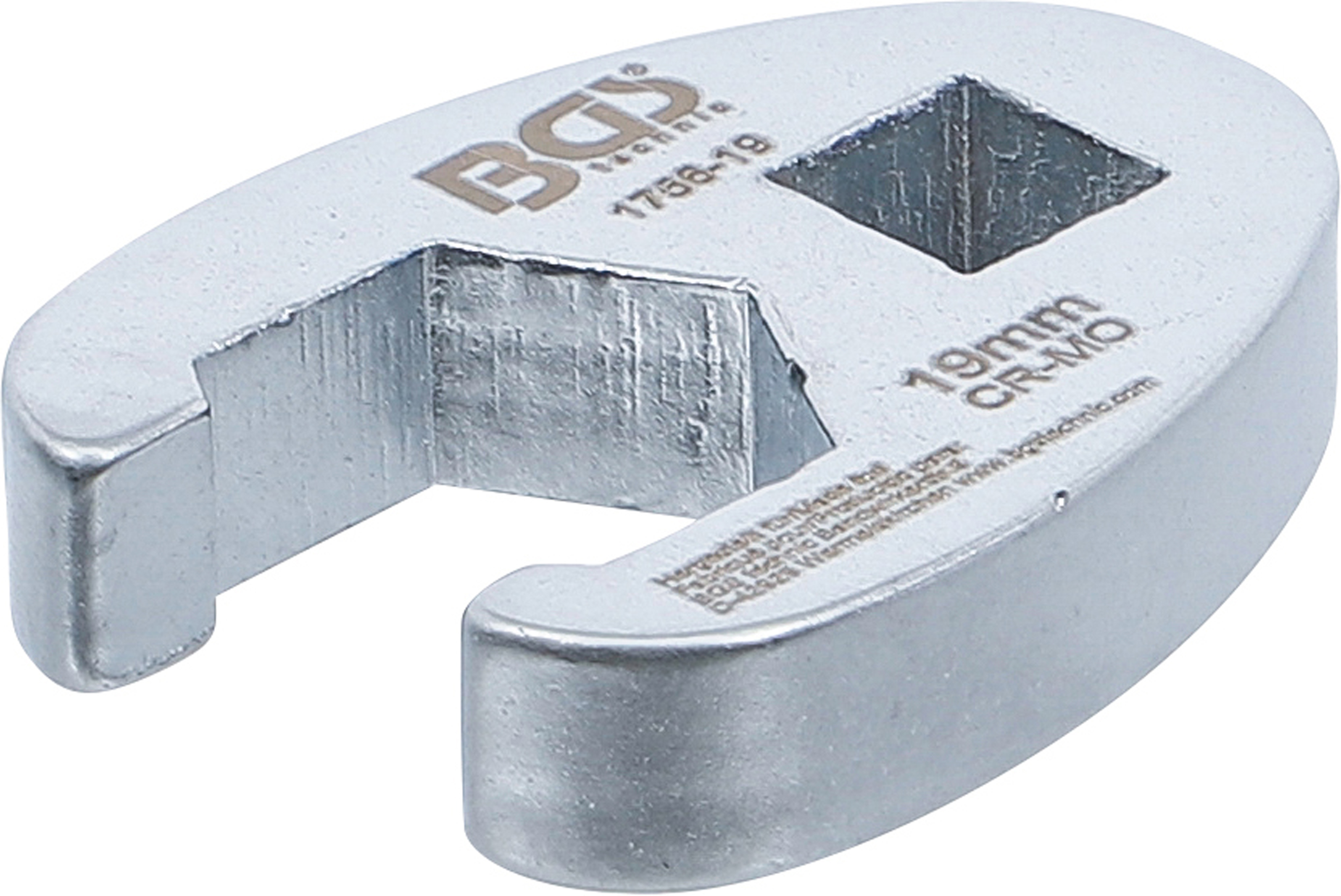 BGS Hahnenfußschlüssel | Antrieb Innenvierkant 10 mm (3/8") | SW 19 mm
