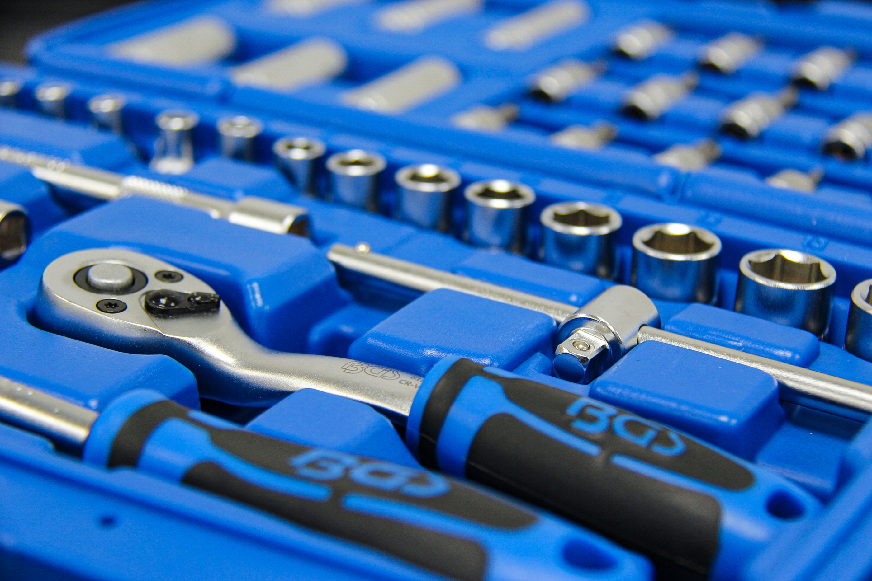 BGS Steckschlüssel-Satz Gear Lock | Antrieb 6,3 mm (1/4") | 38-tlg.