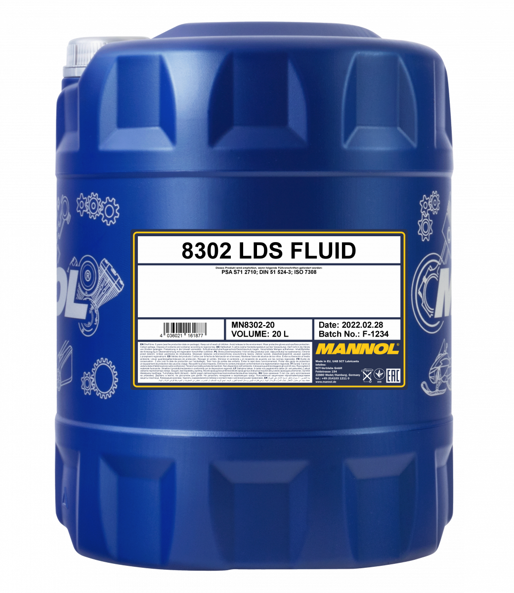 Mannol 8302 LDS Fluid Hydrauliköl 20 Liter