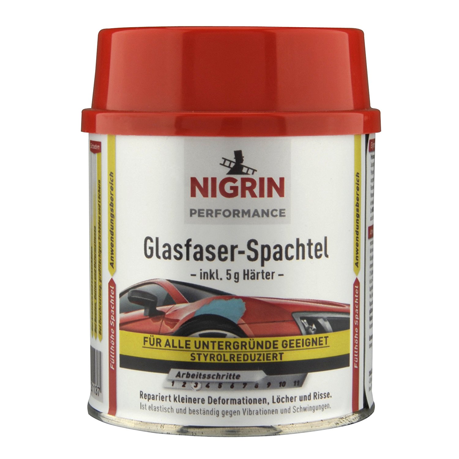 Nigrin Performance Glasfaser Spachtel Glasfaserspachtel 250 g