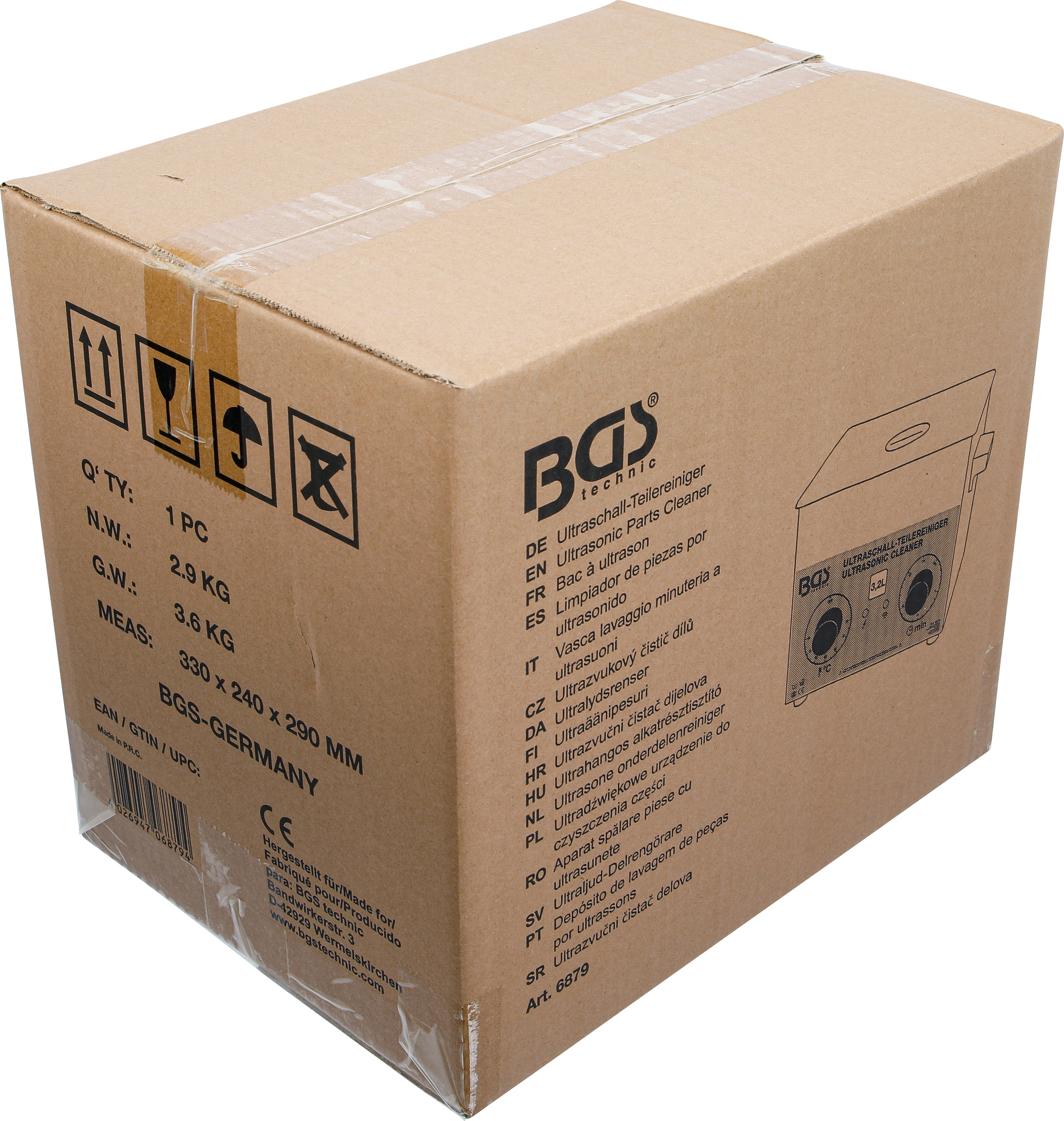 BGS Ultraschall-Teilereiniger | 3,2 l