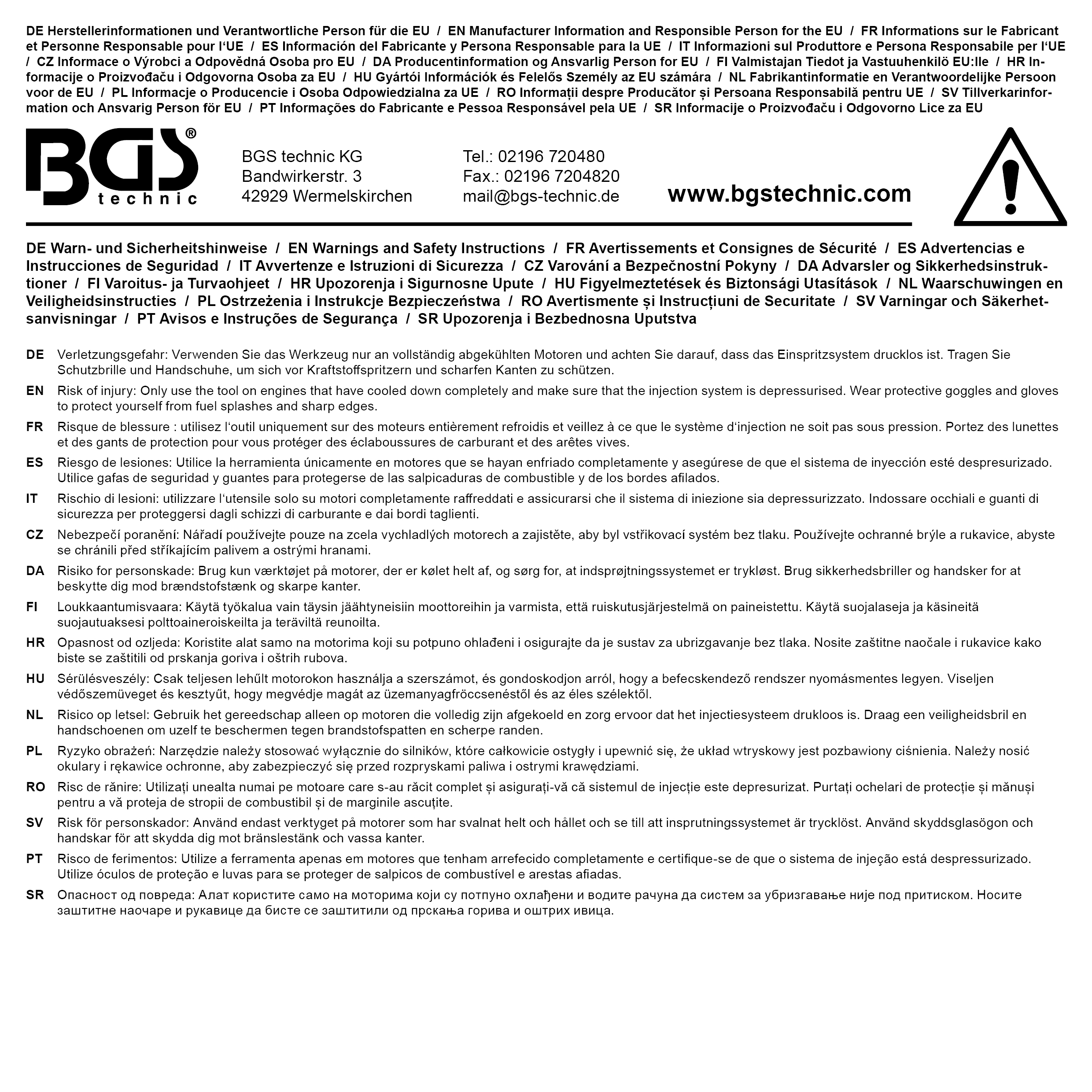 BGS Demontageadapter aus Art. 7771 | M27 x M20 x 41 mm