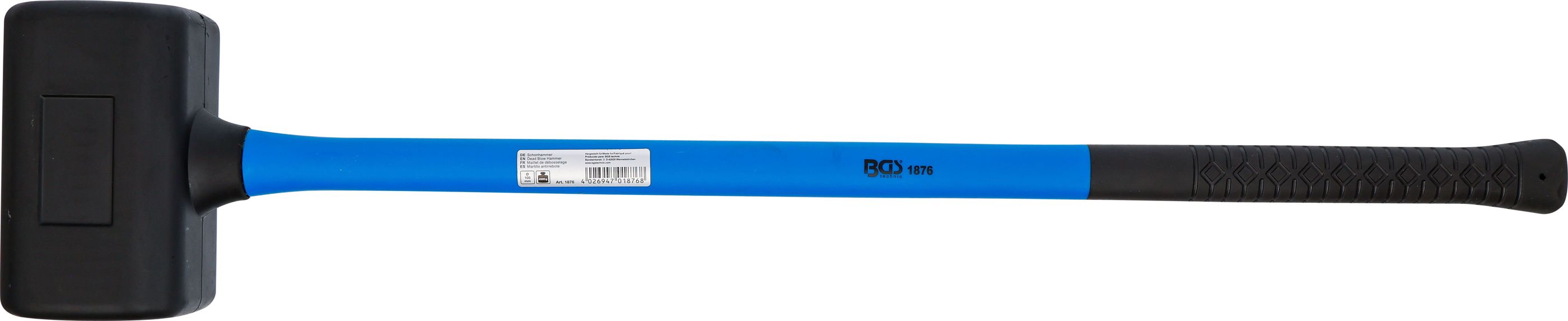 BGS Schonhammer | Fiberglasstiel | rückschlagfrei | Ø 105 mm | 4500 g