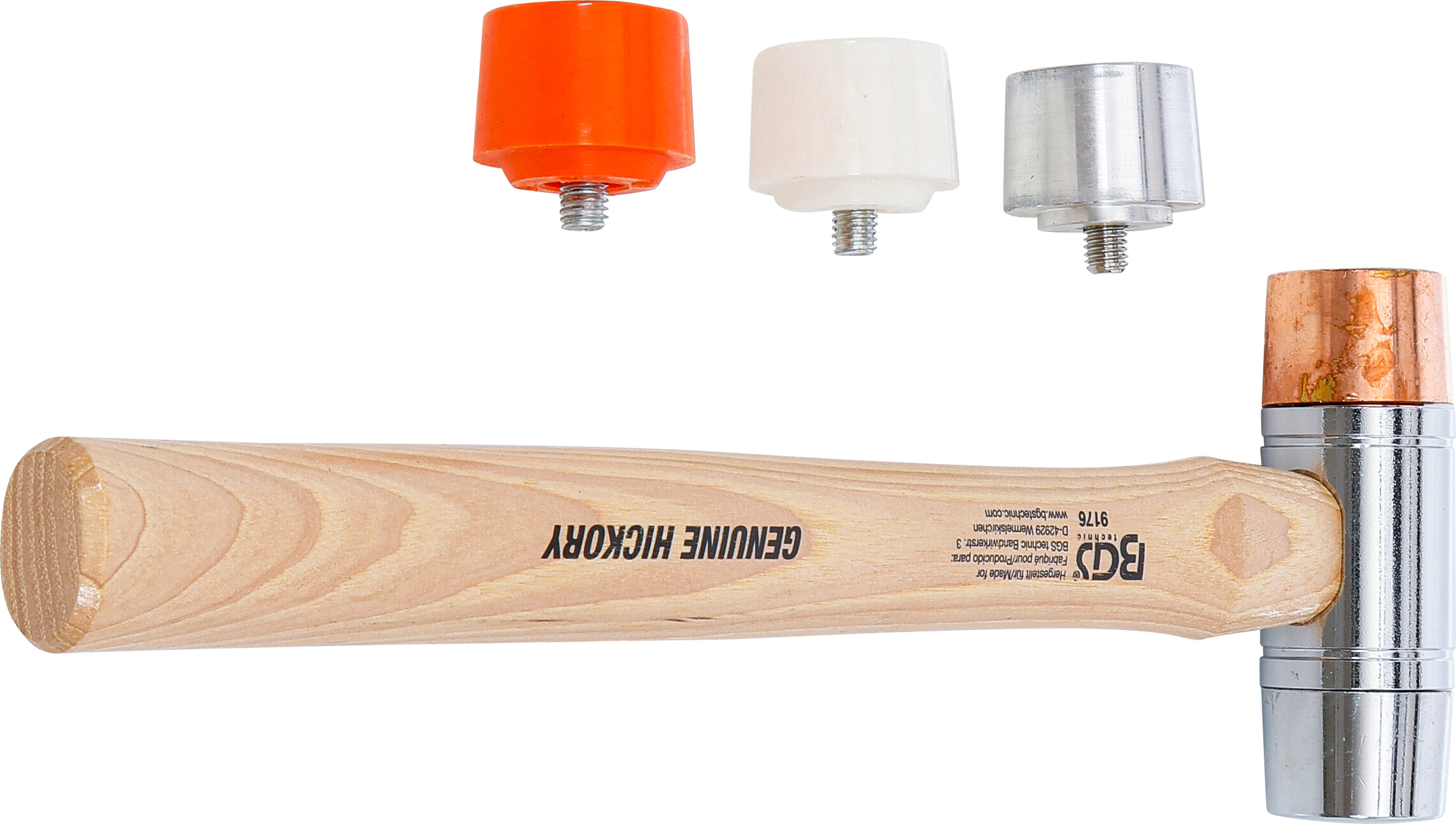 BGS Wechselkopf-Hammer | Hickory-Stiel | Ø 35 mm