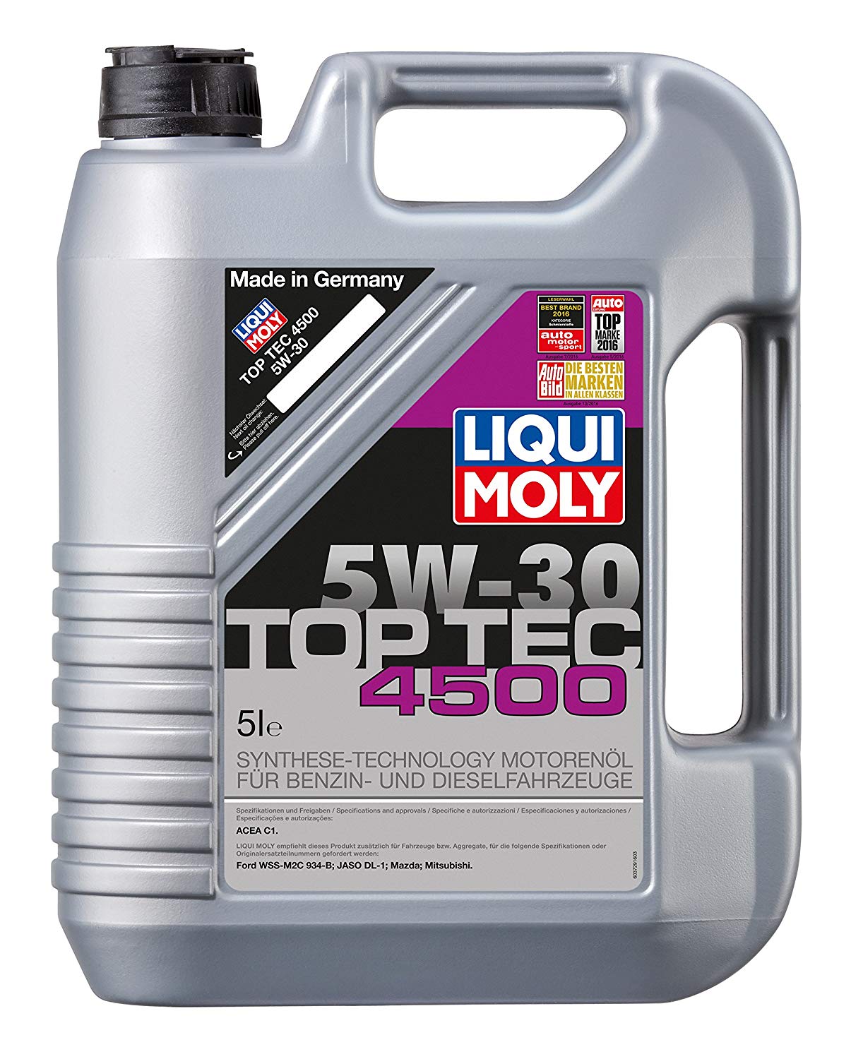 5W-30 Liqui Moly 3729 Top Tec 4500 Motoröl 5 Liter