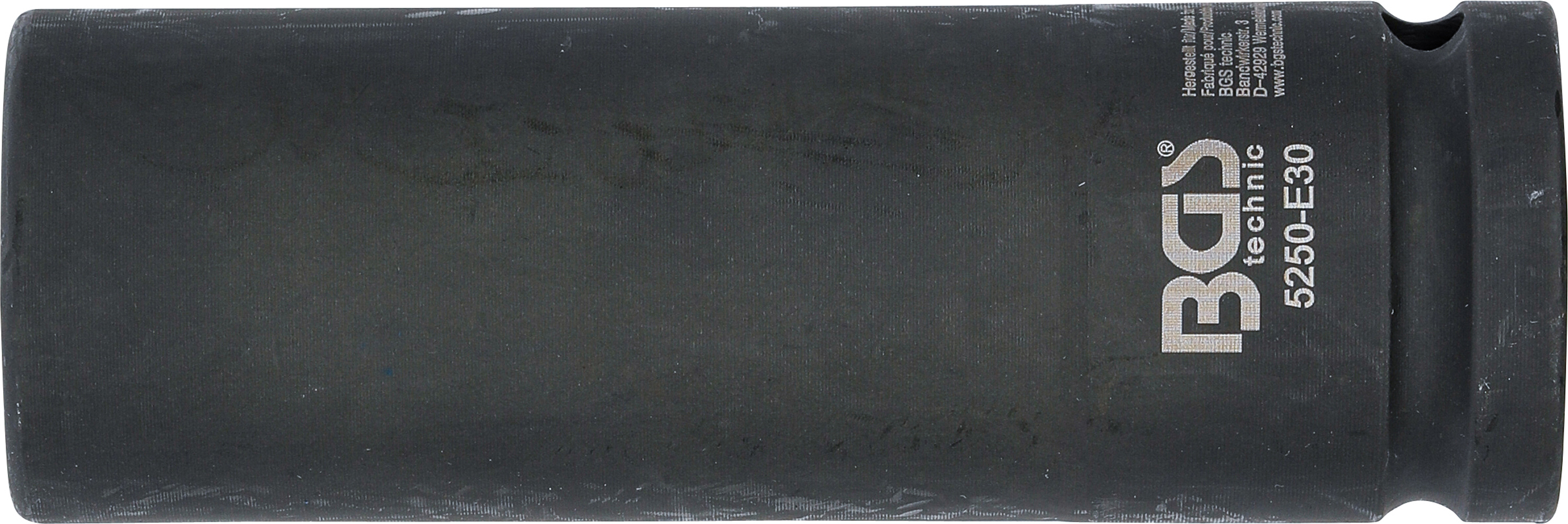 BGS Kraft-Steckschlüssel-Einsatz E-Profil, tief | Antrieb Innenvierkant 20 mm (3/4") | SW E30