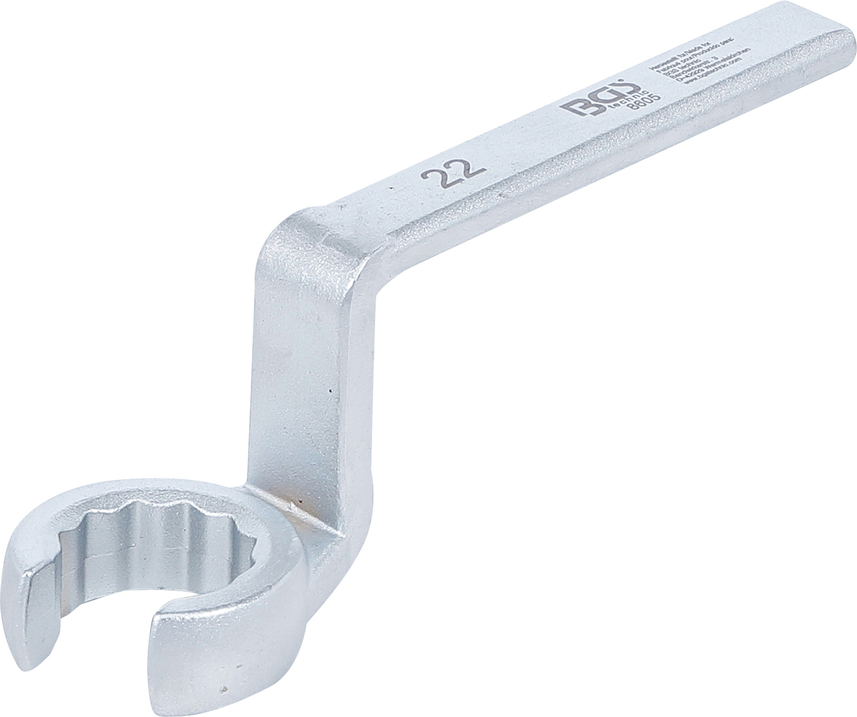 BGS Spezial-Ringschlüssel für Lambdasonden, offen | SW 22 mm