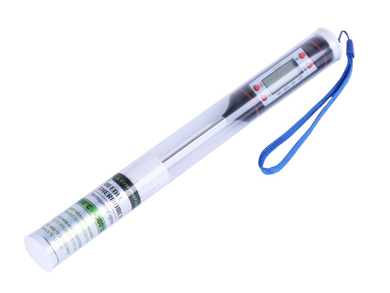 Carmotion Stiftthermometer mit LCD Anzeige 145 mm Nadel