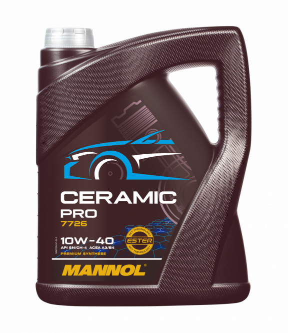10W-40 Mannol 7726 Ceramic Pro Motoröl 5 Liter