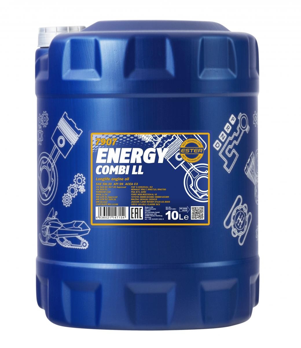 5W-30 Mannol 7907 Energy Combi LL LongLife Motoröl 10 Liter