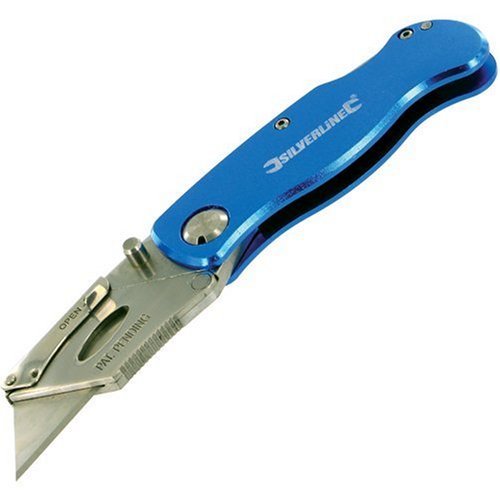 Silverline Einhandmesser Profi + 10 Ersatzklingen