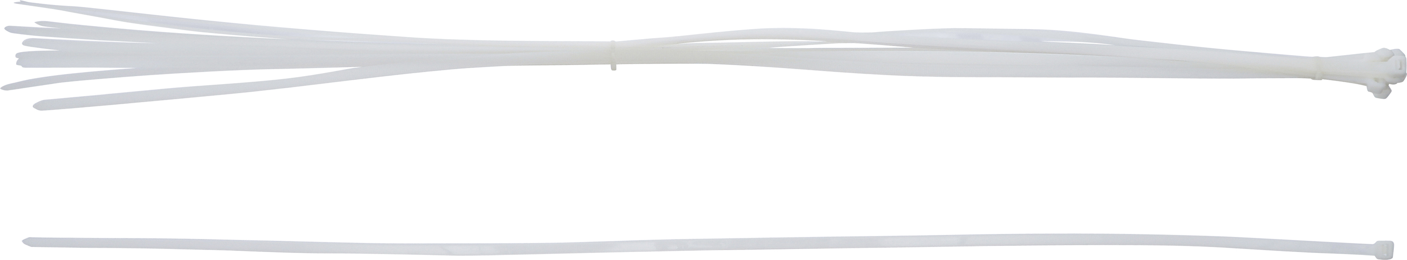 BGS Kabelbinder-Sortiment | weiß | 8,0 x 1000 mm | 10-tlg.