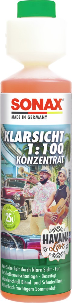 Sonax KlarSicht 1:100 Konzentrat Havana Love 250 ml