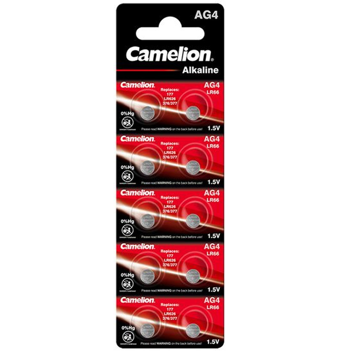 Camelion Alkaline AG4 Knopfzelle 377 LR66 LR626 Batterien 10er Pack