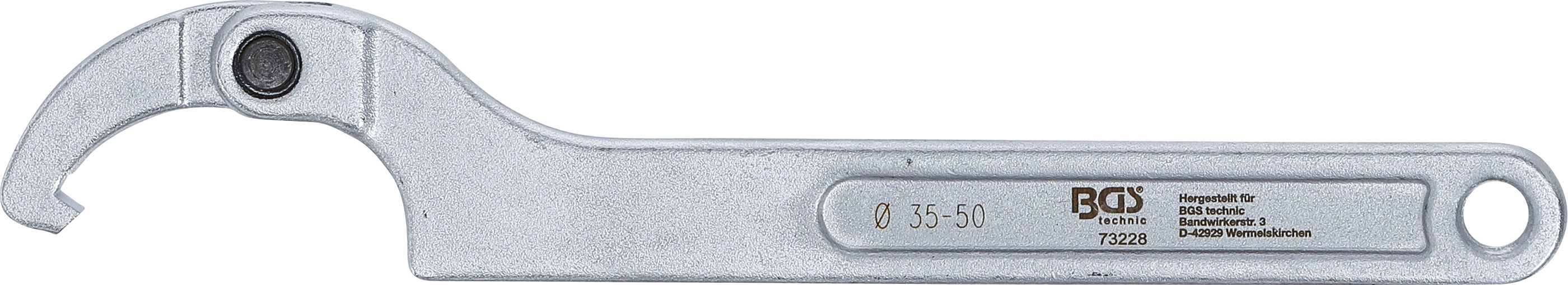 BGS Gelenk-Hakenschlüssel mit Nase | 35 - 50 mm
