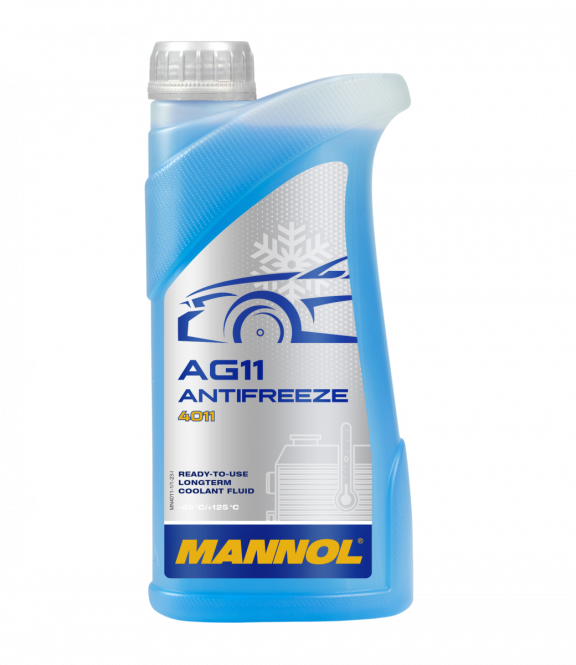 Mannol 4011 Kühlerfrostschutz Antifreeze AG11 Longterm -40 Fertigmischung 1 Liter