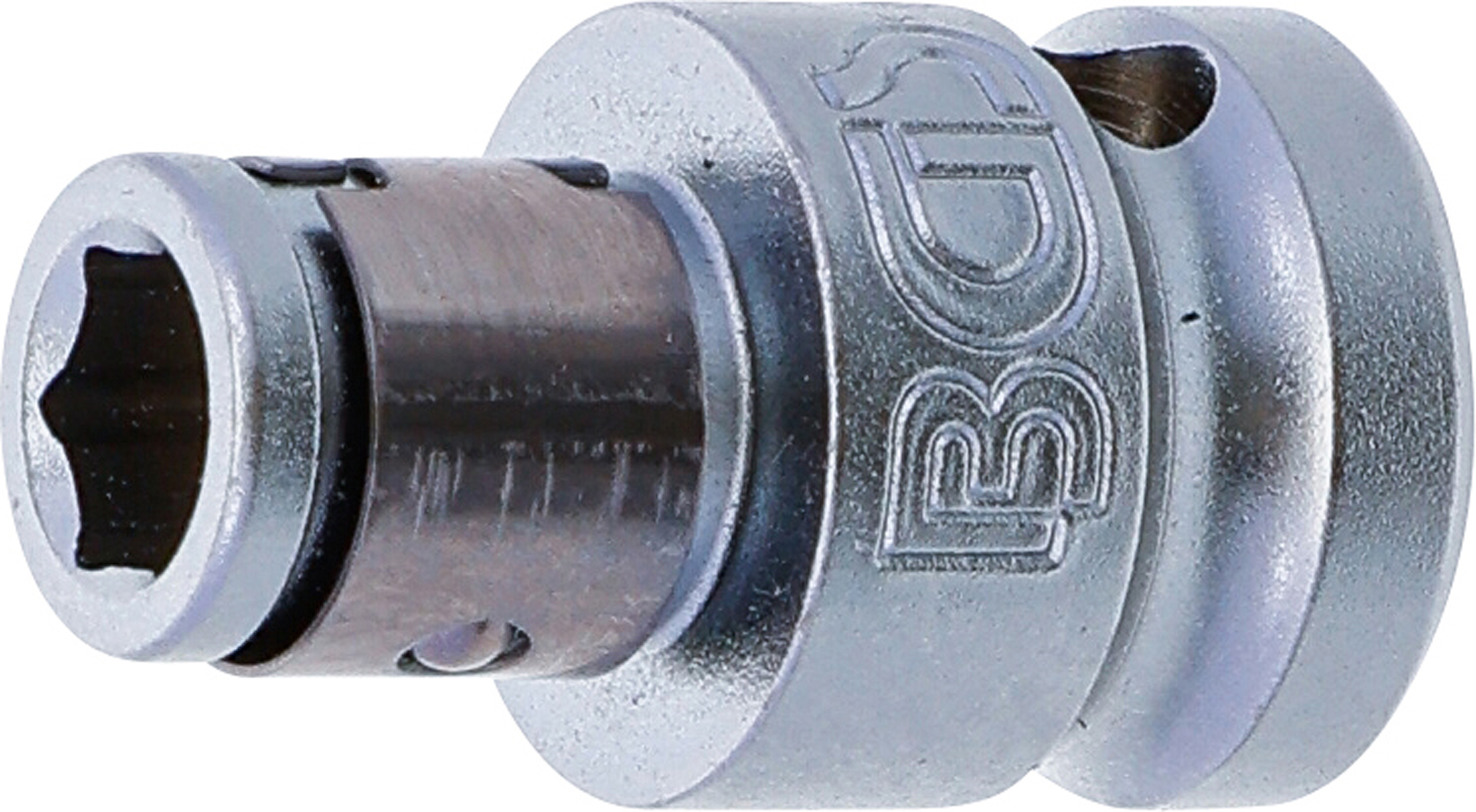 BGS Bit-Adapter mit Haltekugel | Innenvierkant 10 mm (3/8") | Innensechskant 6,3 mm (1/4")