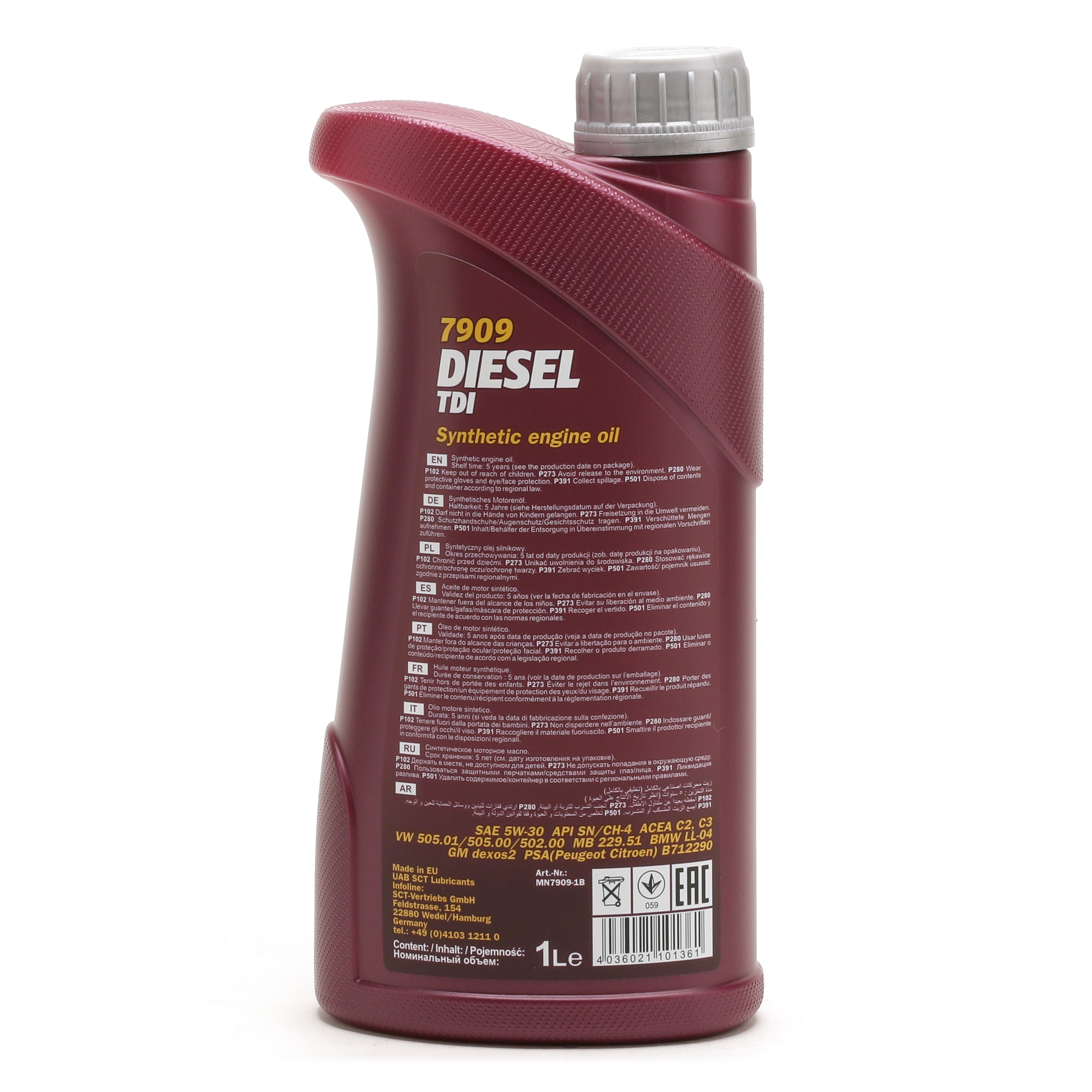 5W-30 Mannol 7909 Diesel TDI Motoröl 1 Liter