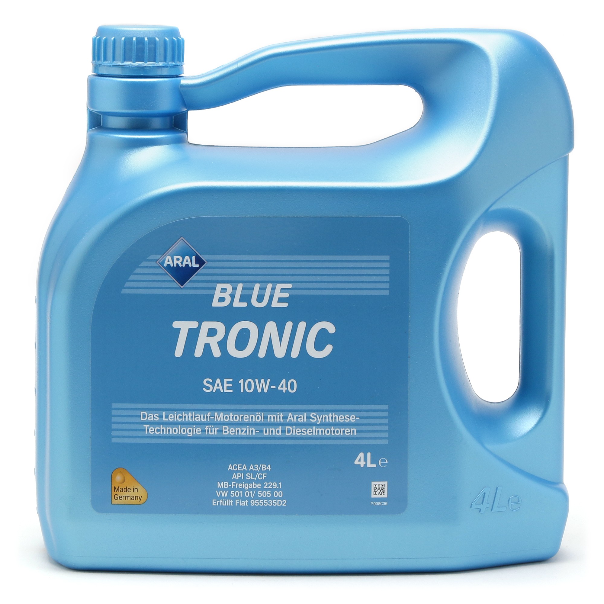 10W-40 Aral Blue Tronic Motoröl 4 Liter