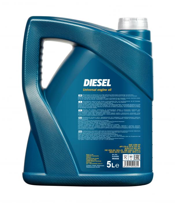 15W-40 Mannol 7402 Diesel Motoröl mineralisch 5 Liter
