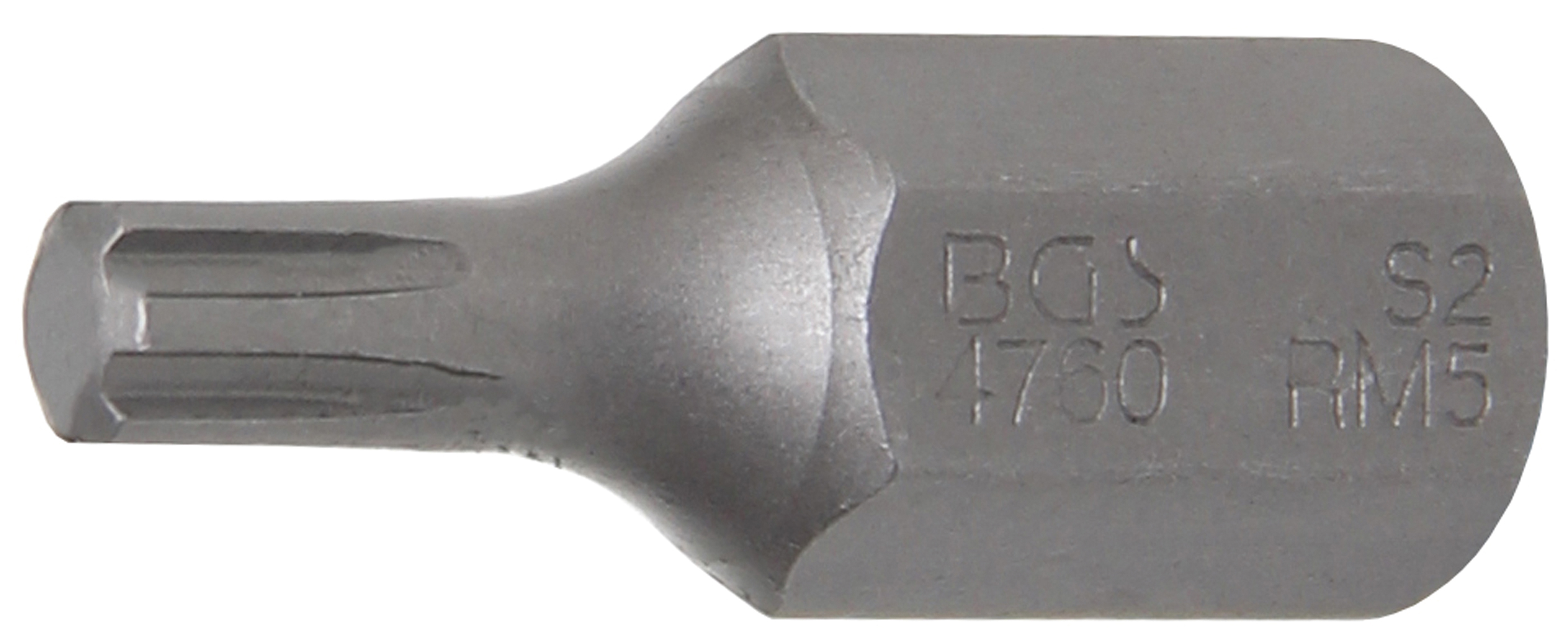 BGS Bit | Antrieb Außensechskant 10 mm (3/8") | Keil-Profil (für RIBE) M5