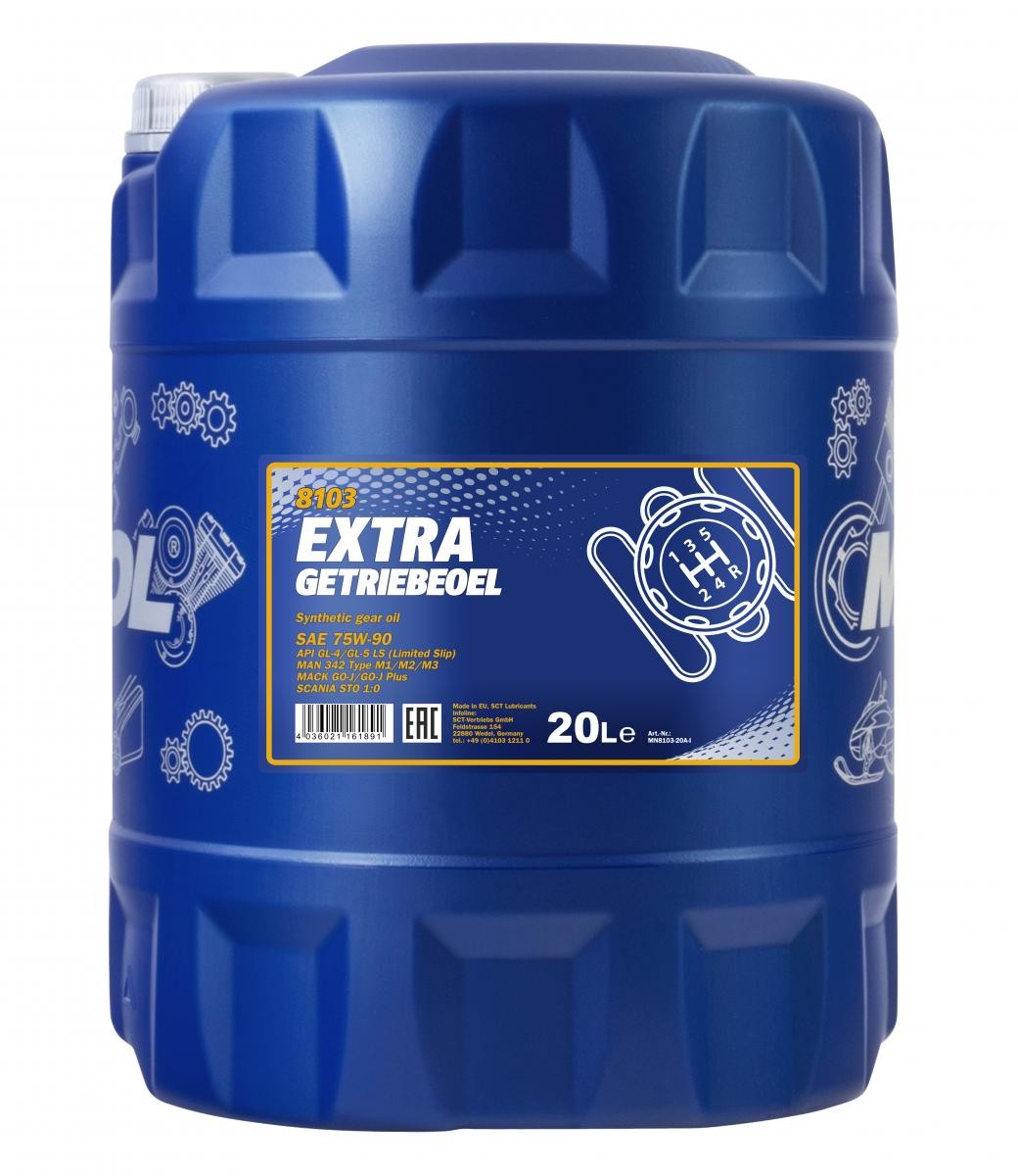 75W-90 Mannol 8103 Extra Getriebeöl 20 Liter